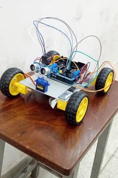 *Arduino obstacle avoiding, voice control and Bluetooth control robot*