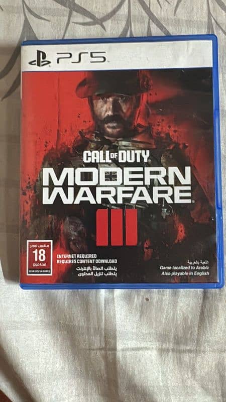 Modern warfare 3 playstation 5 disc for sale or exchange with cod 6 0