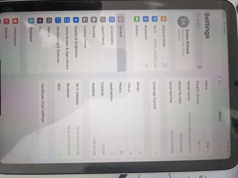 Apple ipad Mini 6 gen 3