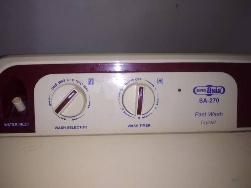 Original Super Asia SA 270 Washing Machine  in good working condition 0