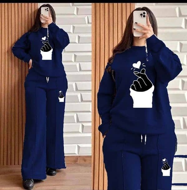 baggy sweat-style winter 2-pic Track suit for Her 2