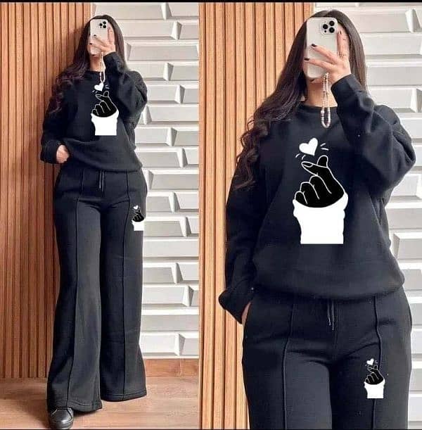 baggy sweat-style winter 2-pic Track suit for Her 3