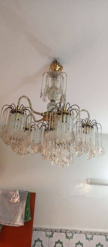 4 beautiful glass work lamp( fanous) 0