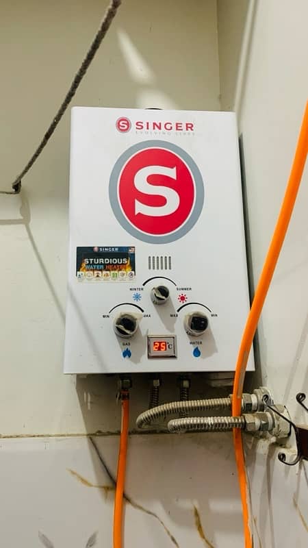 SINGER INSTANT WATER HEATER NATURAL GAS WHITE 6ltr 1