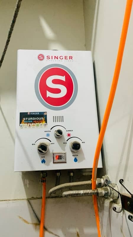 SINGER INSTANT WATER HEATER NATURAL GAS WHITE 6ltr 3