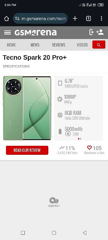 Tecno Spark 20 Pro Plus 0