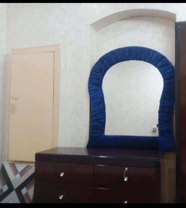 Bed , Dressing & mattress in good condition( 03027301638) 2