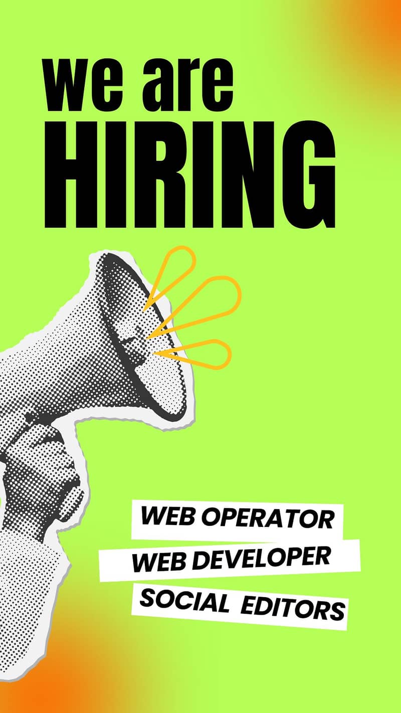 NEED WEB DEVELOPER AND WEB OPERATORS AND SOCAIL EDITOR 0