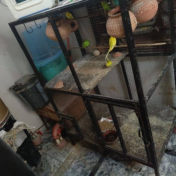 3'2'' width 2'2" depth 4'5" height cage for birds 2