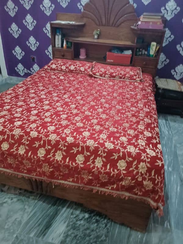 Double bed with Spring Mattress 1