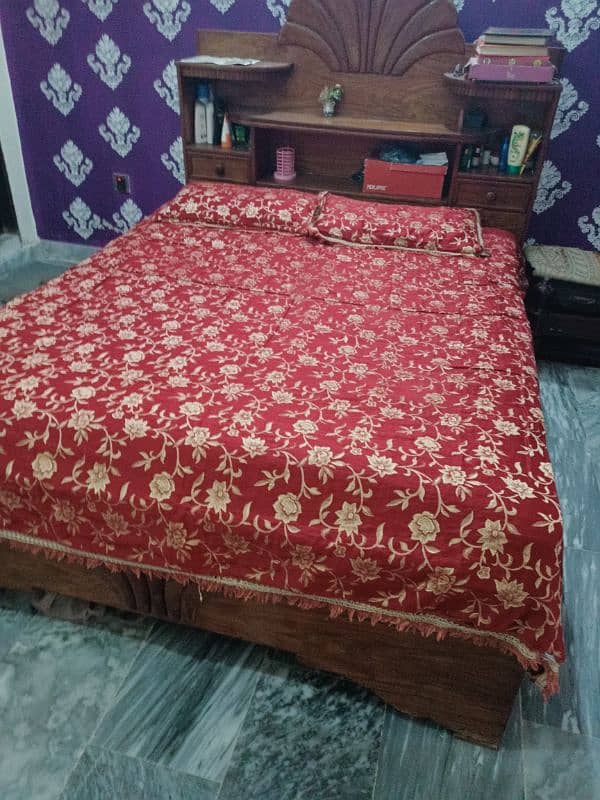 Double bed with Spring Mattress 2