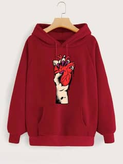 stylish printed hoodie for girls