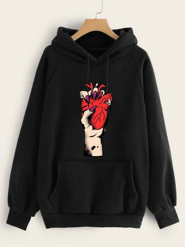 Stylish Printed Hoodie For Girls 1