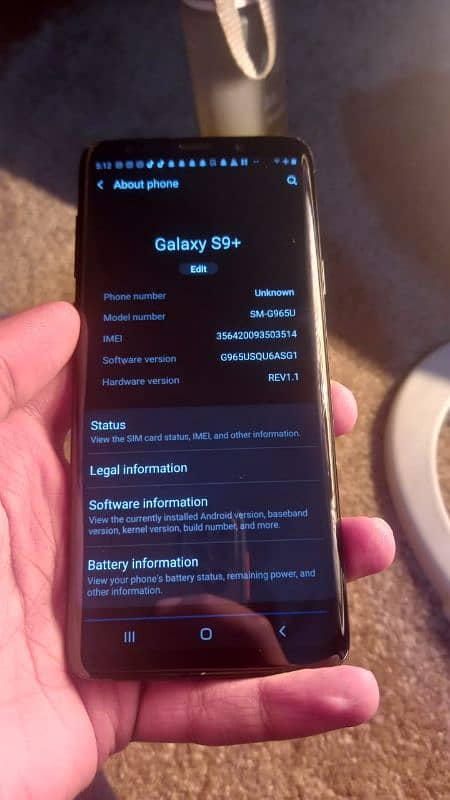 Samsung galaxy S9 plus non pta 5