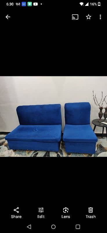 royal blue seven seater sofa set 2