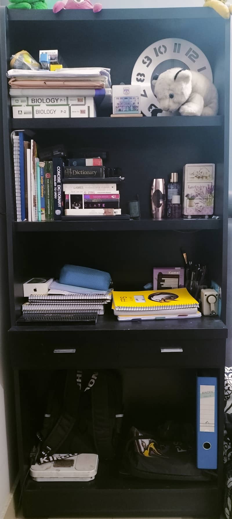 Study table with shelfs and drawers 0