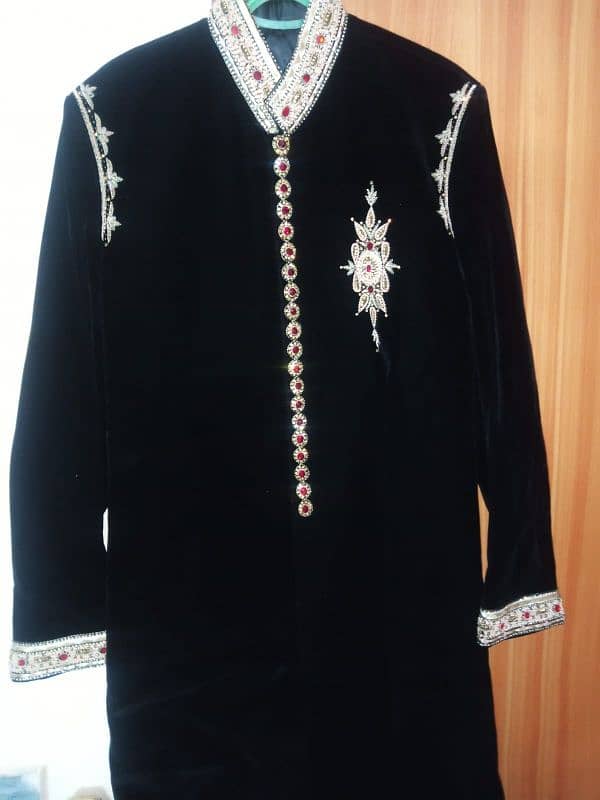 Sharwani for sale One time Used best condition With khusa and kula 1