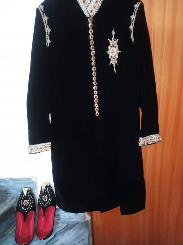 Sharwani for sale One time Used best condition With khusa and kula 2