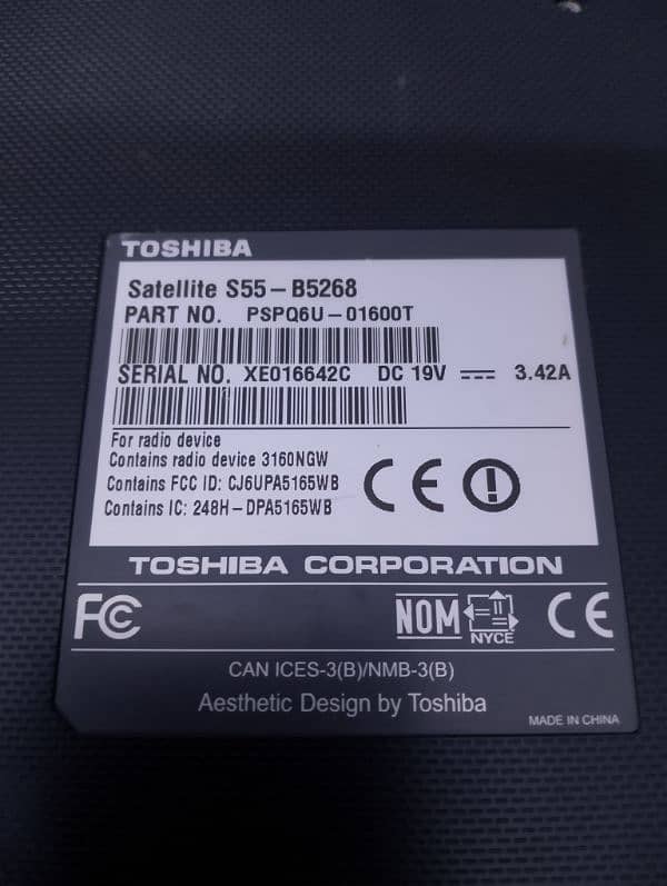 toshiba setellite 4th gen 5