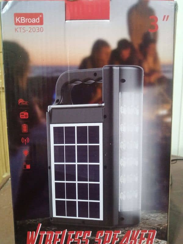 KTS-2030. WIRELESS BLUETOOTH SPEAKER With Solar Panel 2