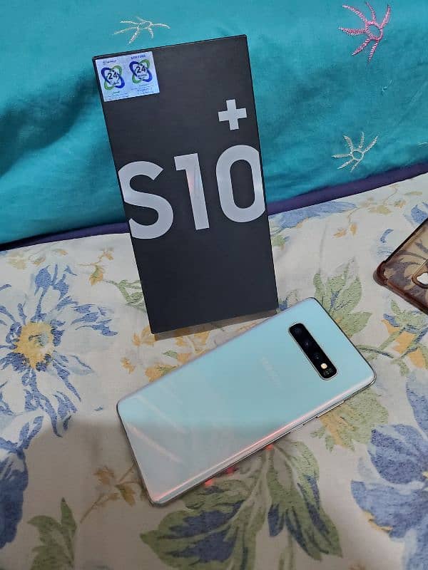 Samsung galaxy s10plus not open full box pta officel for sell dule sim 14