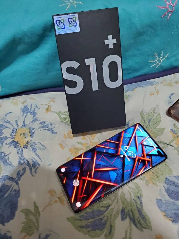 Samsung galaxy s10plus not open full box pta officel for sell dule sim 16