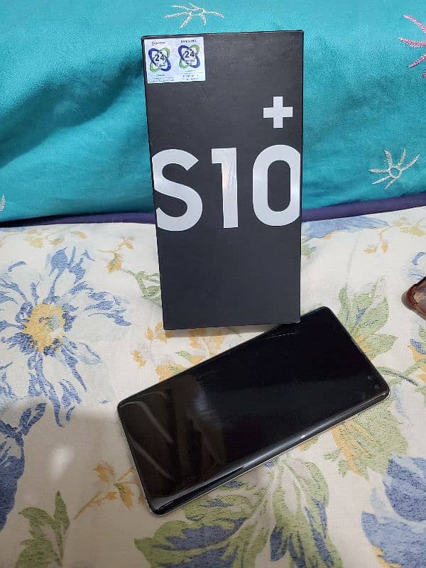 Samsung galaxy s10plus not open full box pta officel for sell dule sim 17