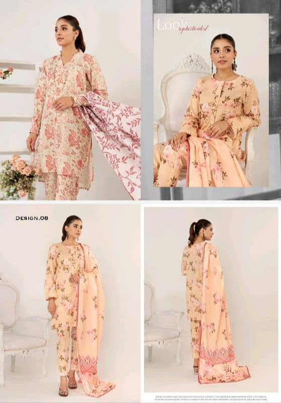 Unstitched Ladies suit Khaddar 3pc Winter collection 4