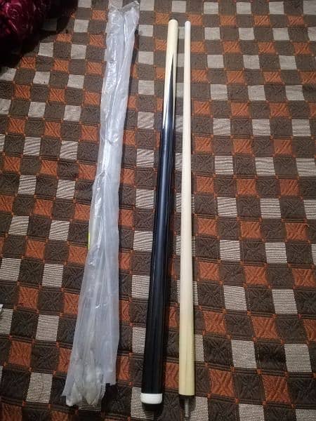 Imported Two Pieces 57 inches Snooker Stick with Leather Tip 4