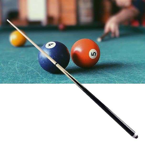 Imported Two Pieces 57 inches Snooker Stick with Leather Tip 6