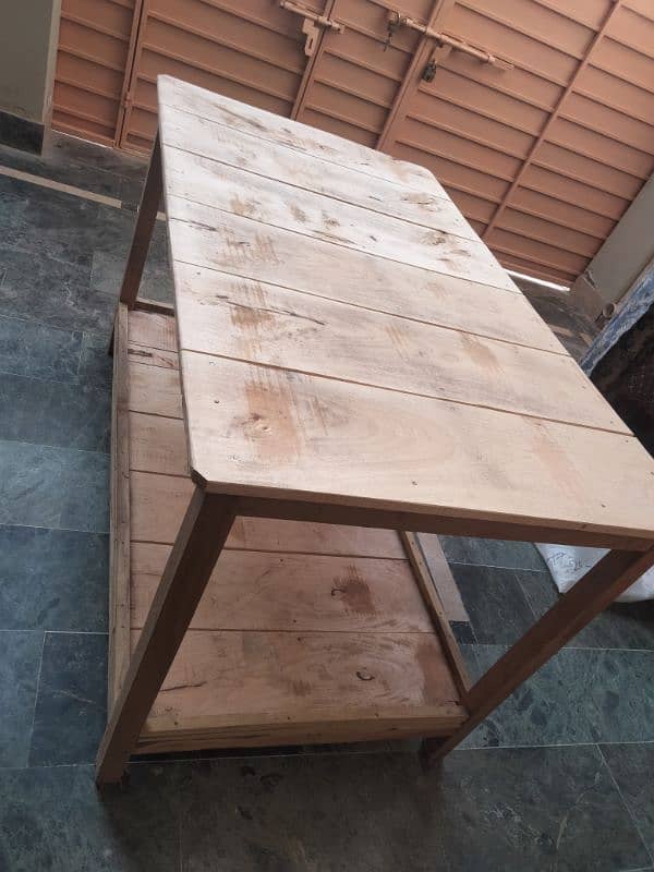 wooden very heavy table double portion 03124008516 0