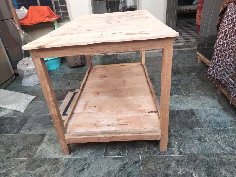 wooden very heavy table double portion 03124008516 3