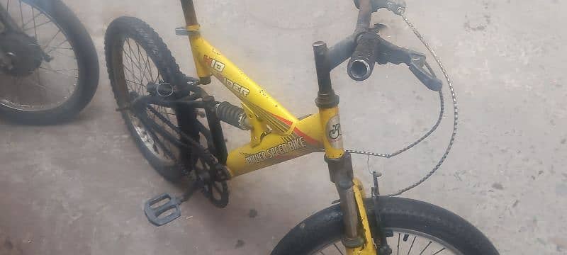 yellow speed bike 1