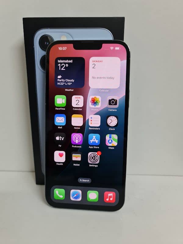 Apple iPhone 13 Pro Max 128gb PTA Approved With Box 0