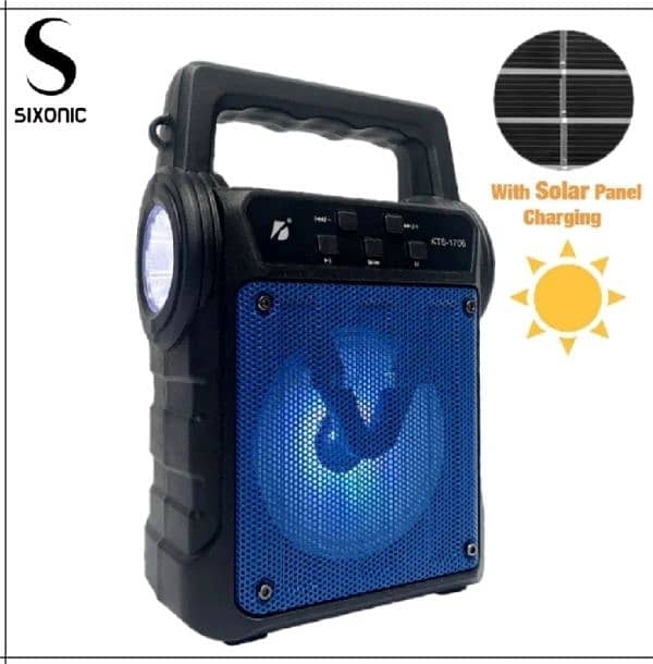 Solar Speaker Loud Volume with Light 0