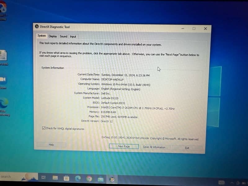 Dell Latitude E6320 7