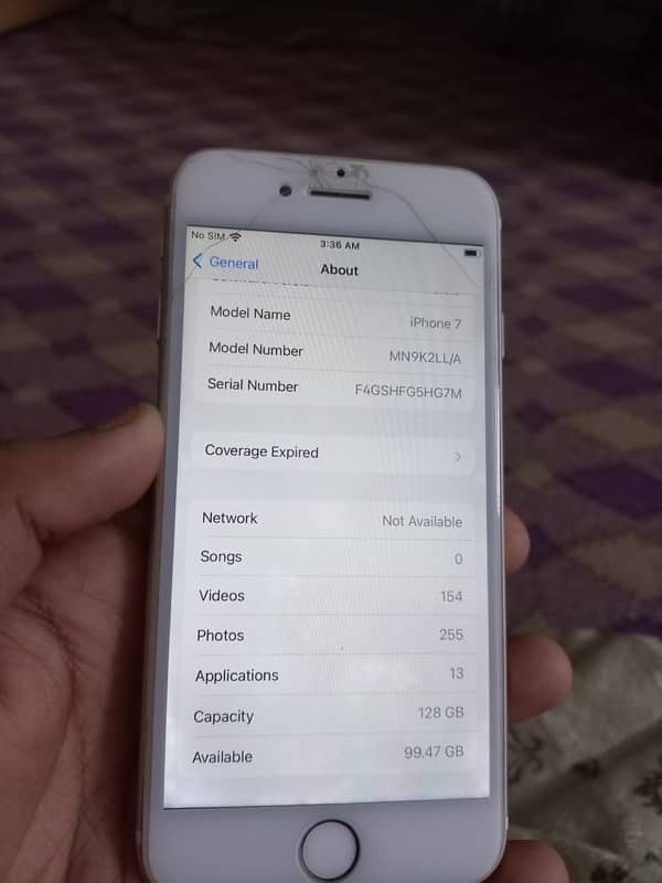 selling Iphone 7 128gb non pta Jv 7