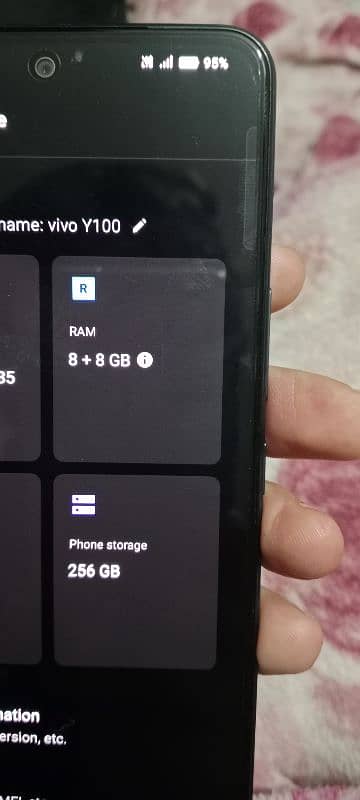 vivo y100 16gb ram 256 gb memory 10/10 condition 7