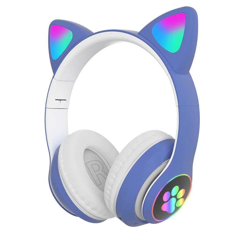 Cat Headphone Wireless Glowing Cute Cat Headset for GirlsLED Light Up 7