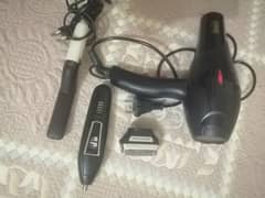 Hair and Beard dryer and shaver trimmer