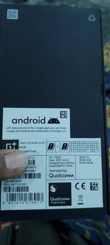 One plus N100 4 64 Dual official PTA approved with box 4