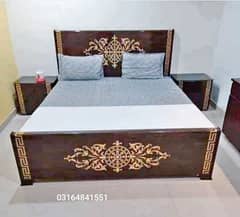 Bed | King size bed | Bed set | Wooden bed | Side table | Dressing