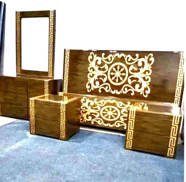 Bed | King size bed | Bed set | Wooden bed | Side table | Dressing 1