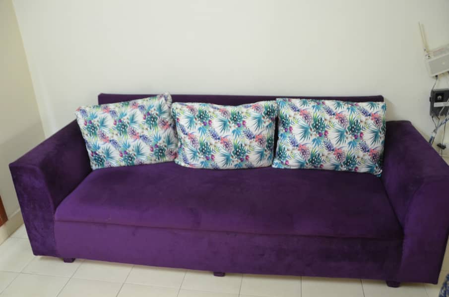 3 Seater Velvet Sofa at Reasonable Price 0