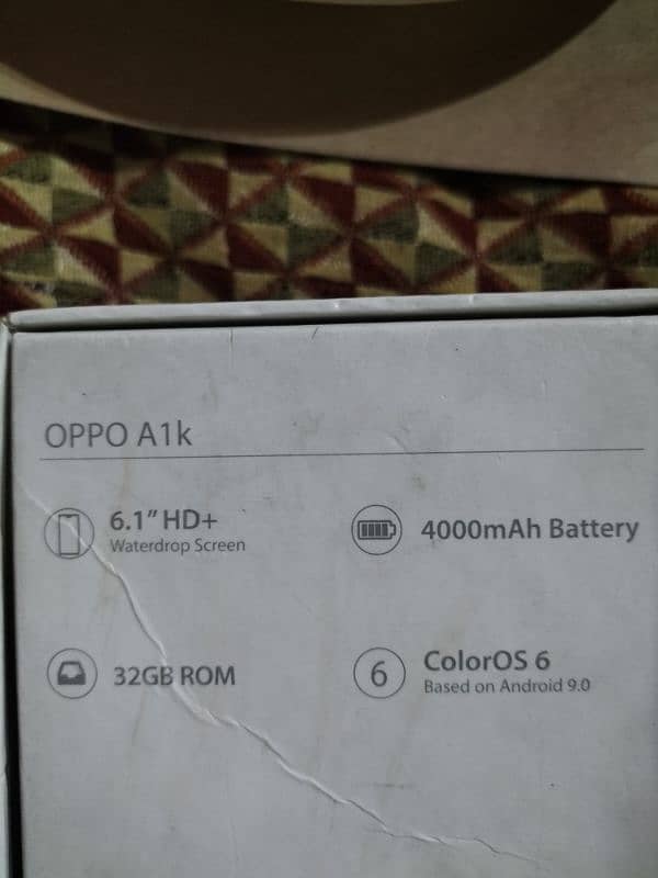 Oppo a1k used mobile phone with box 8