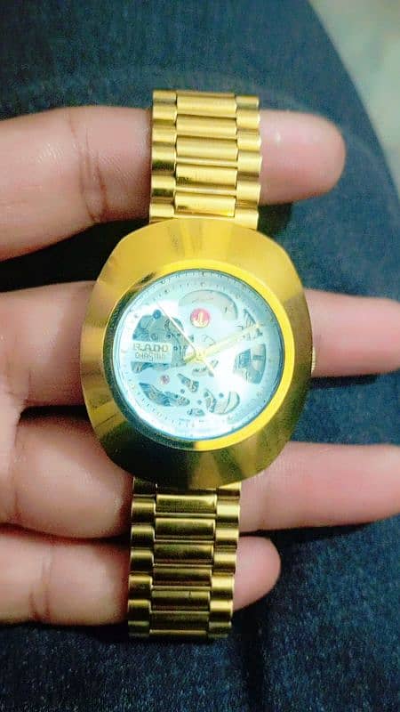 Rado Dhastar 3bar golden Watch 3