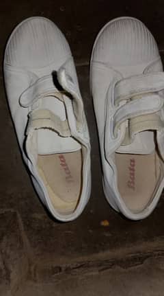 school white pt shoes size=39/5