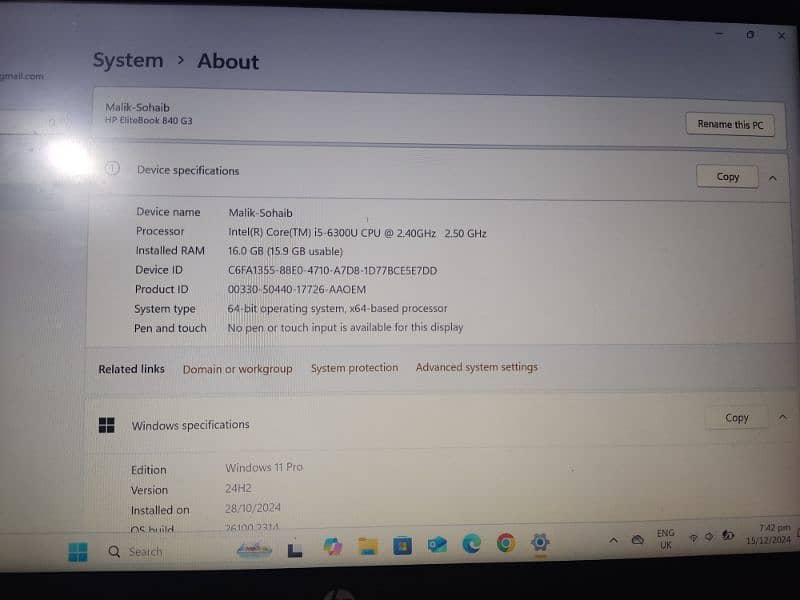 laptop core i5 6300U 3