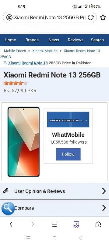 Xiaomi redmi note 13  8/256.9 month warranty. 0