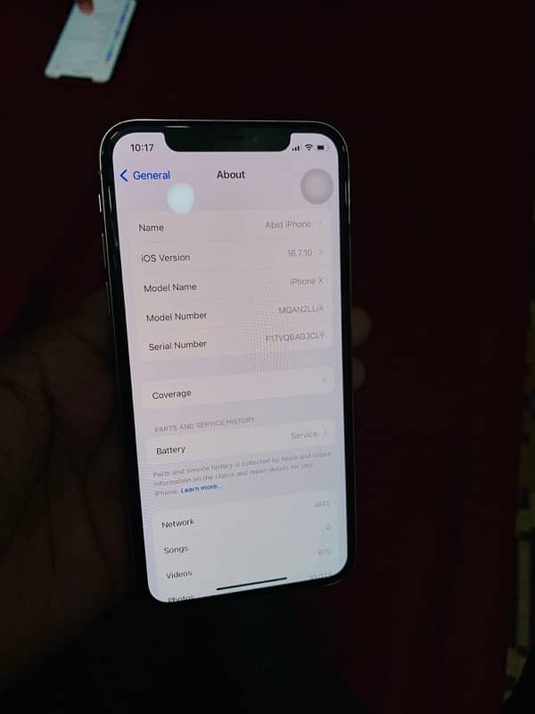 iPhone X 256GB PTA Approved Water Packed with Good Condition 9